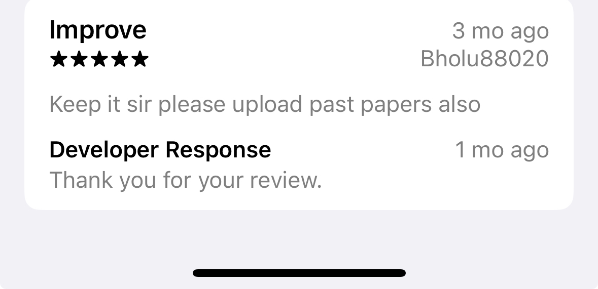 User Response